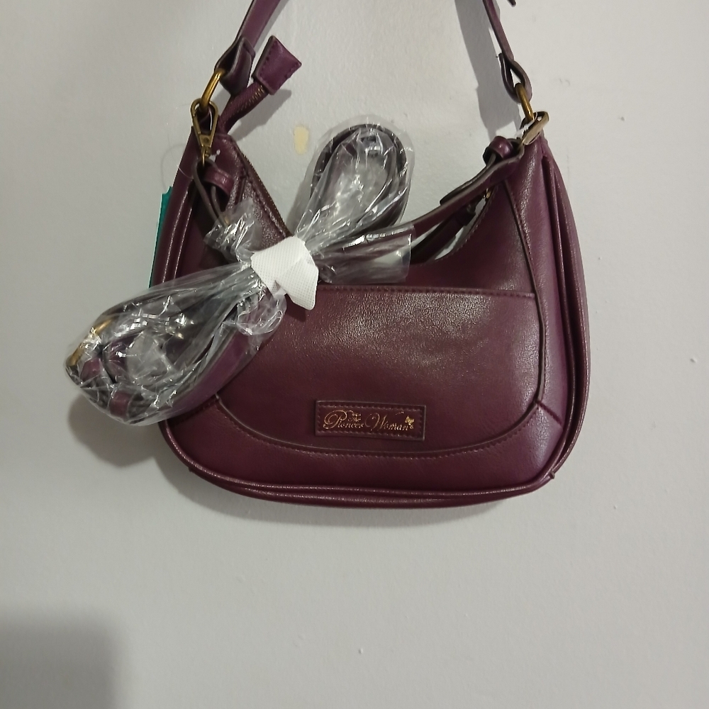 Pioneer NWT Womens Purple Handbag With 2 Straps. - Picture 5 of 10